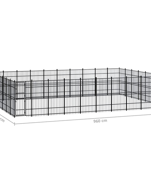 Încărcați imaginea în vizualizatorul Galerie, Padoc pentru câini de exterior, 64,51 m², oțel - Lando
