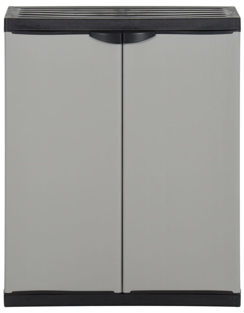 Încărcați imaginea în vizualizatorul Galerie, Dulap deșeuri de grădină, gri și negru, 68x40x85 cm, PP - Lando
