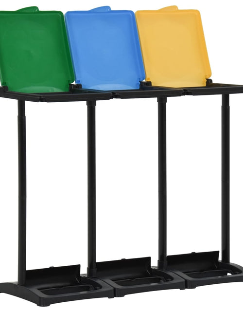 Încărcați imaginea în vizualizatorul Galerie, Suporturi pentru saci de gunoi cu capac 240-330 L multicolor PP - Lando
