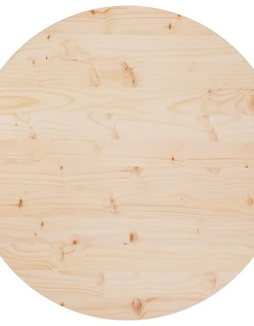 Încărcați imaginea în vizualizatorul Galerie, Blat de masă,Ø80x2,5 cm, lemn masiv de pin - Lando
