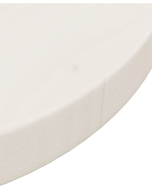 Încărcați imaginea în vizualizatorul Galerie, Blat de masă, alb, Ø30x2,5 cm, lemn masiv de pin - Lando
