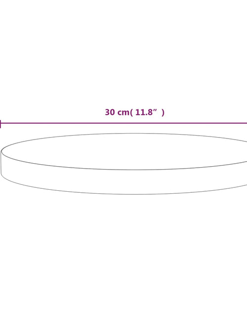 Загрузите изображение в средство просмотра галереи, Blat de masă, alb, Ø30x2,5 cm, lemn masiv de pin - Lando
