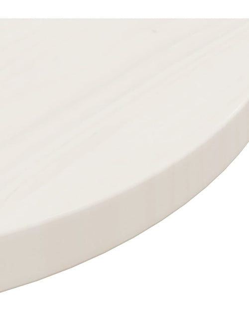 Încărcați imaginea în vizualizatorul Galerie, Blat de masă, alb, Ø50x2,5 cm, lemn masiv de pin - Lando
