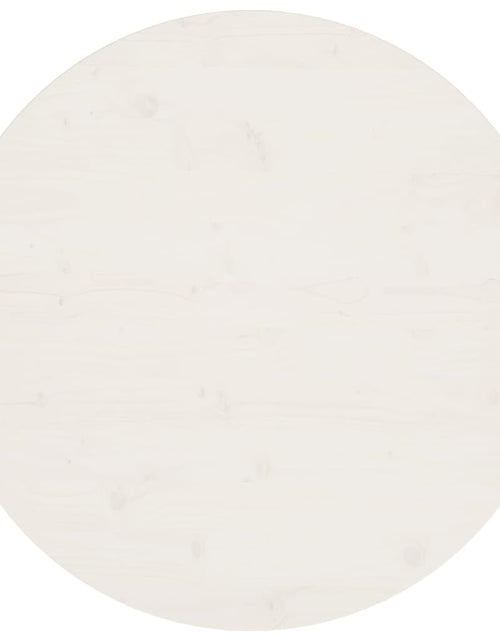 Încărcați imaginea în vizualizatorul Galerie, Blat de masă, alb, Ø80x2,5 cm, lemn masiv de pin - Lando
