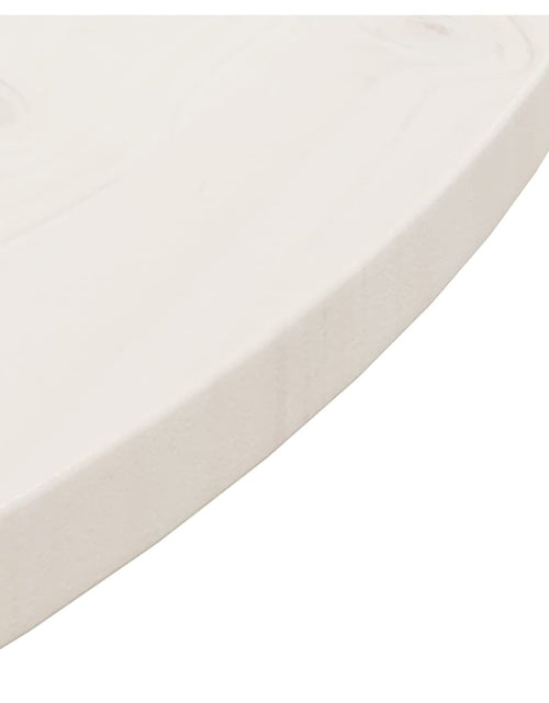 Загрузите изображение в средство просмотра галереи, Blat de masă, alb, Ø80x2,5 cm, lemn masiv de pin - Lando
