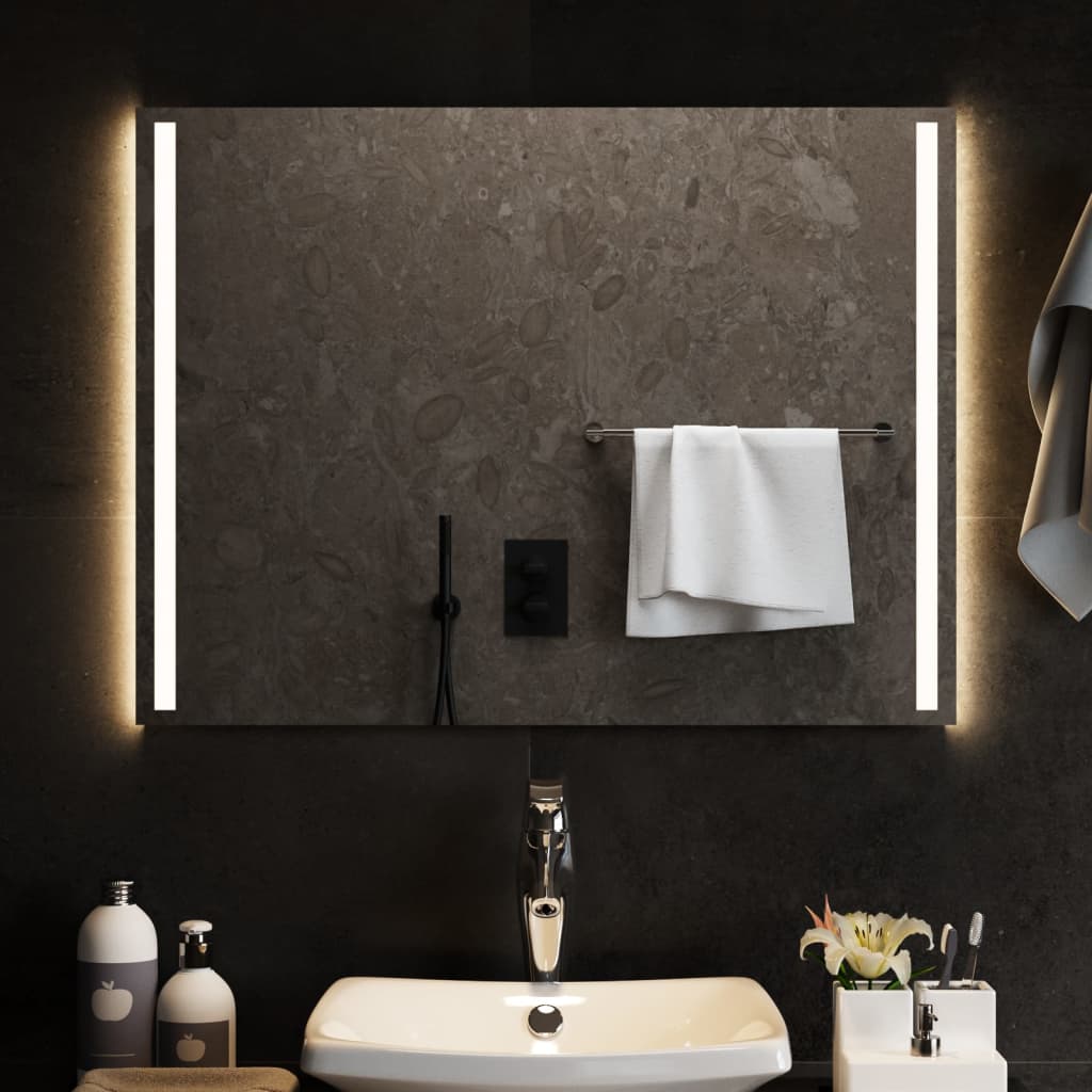 Oglindă de baie cu LED, 80x60 cm - Lando