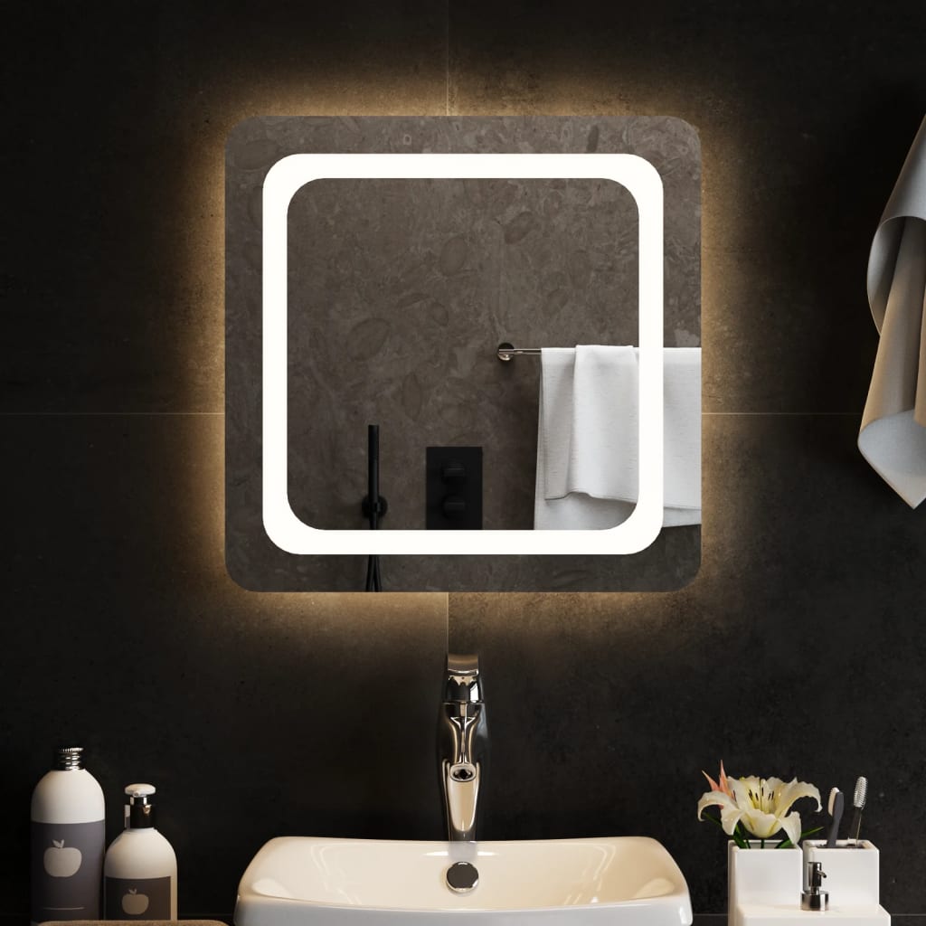 Oglindă de baie cu LED, 50x50 cm - Lando