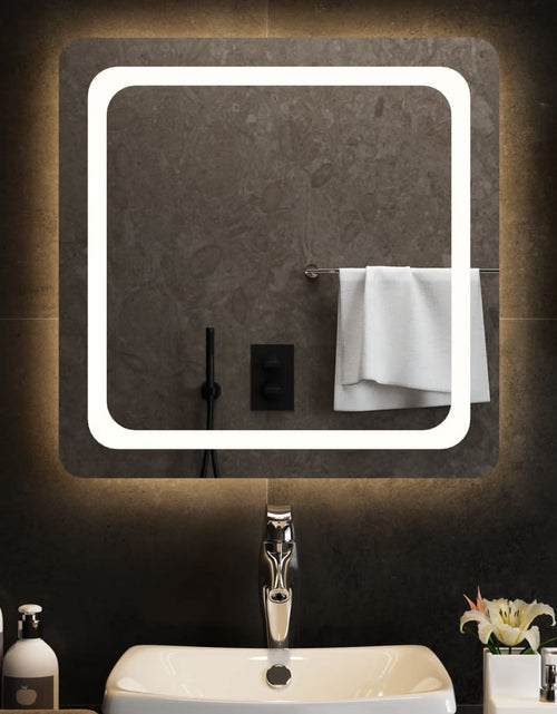 Încărcați imaginea în vizualizatorul Galerie, Oglinda de baie cu LED, 60x60 cm - Lando
