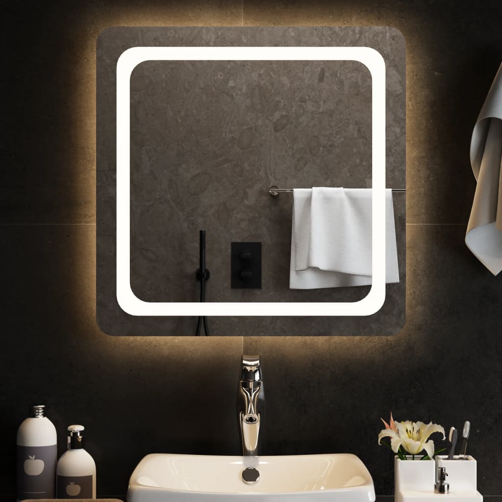 Oglinda de baie cu LED, 60x60 cm - Lando