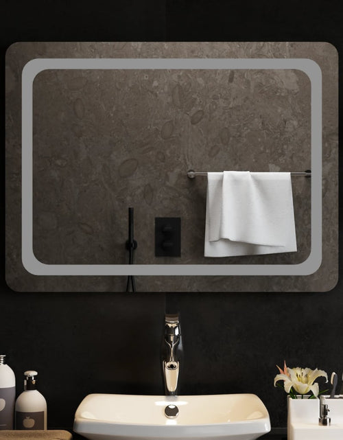 Încărcați imaginea în vizualizatorul Galerie, Oglindă de baie cu LED, 80x60 cm - Lando
