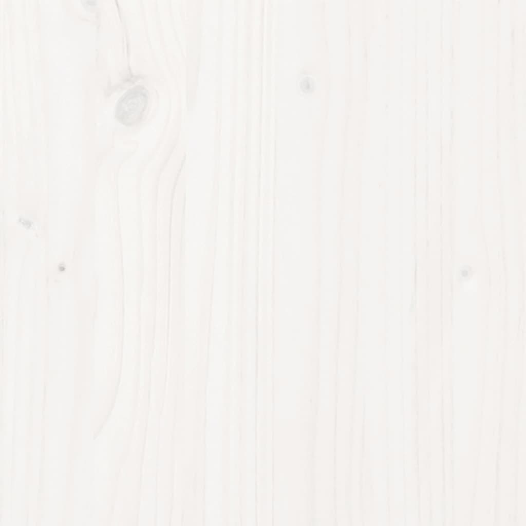 Cadru de pat Single 3FT, alb, 90x190 cm, lemn masiv de pin - Lando