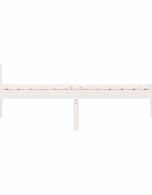 Încărcați imaginea în vizualizatorul Galerie, Pat pentru seniori, alb, 90x200 cm, lemn masiv de pin - Lando
