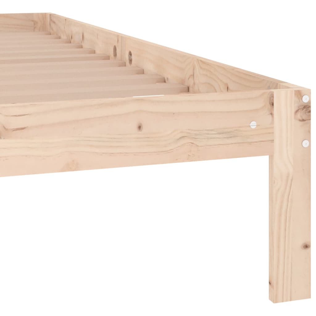 Cadru de pat, 140x190 cm, lemn masiv de pin - Lando