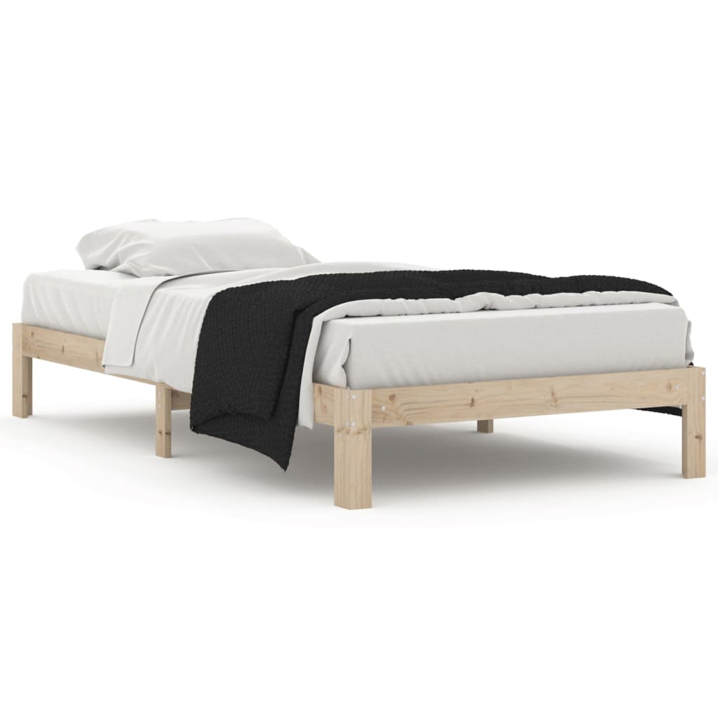 Cadru de pat, 100x200 cm, lemn masiv de pin - Lando