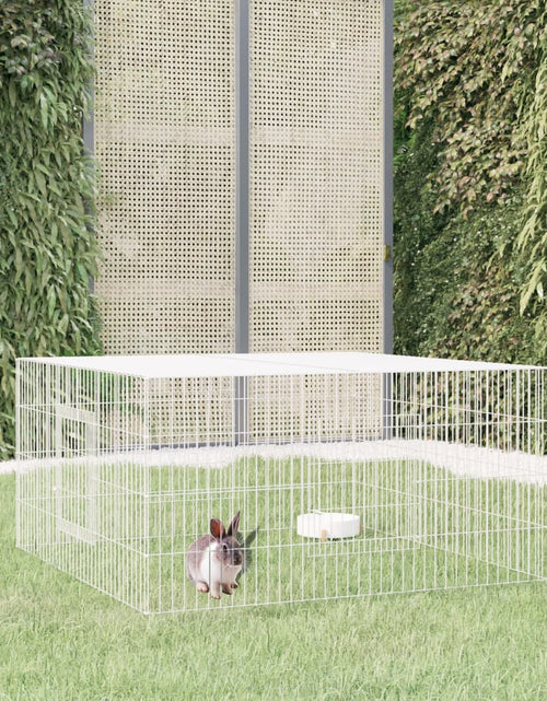 Încărcați imaginea în vizualizatorul Galerie, Cușcă pentru iepuri, 110x110x55 cm, fier galvanizat Lando - Lando
