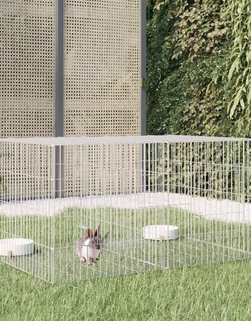 Загрузите изображение в средство просмотра галереи, Cușcă pentru iepuri, 2 panouri, 110x79x54 cm, fier galvanizat Lando - Lando
