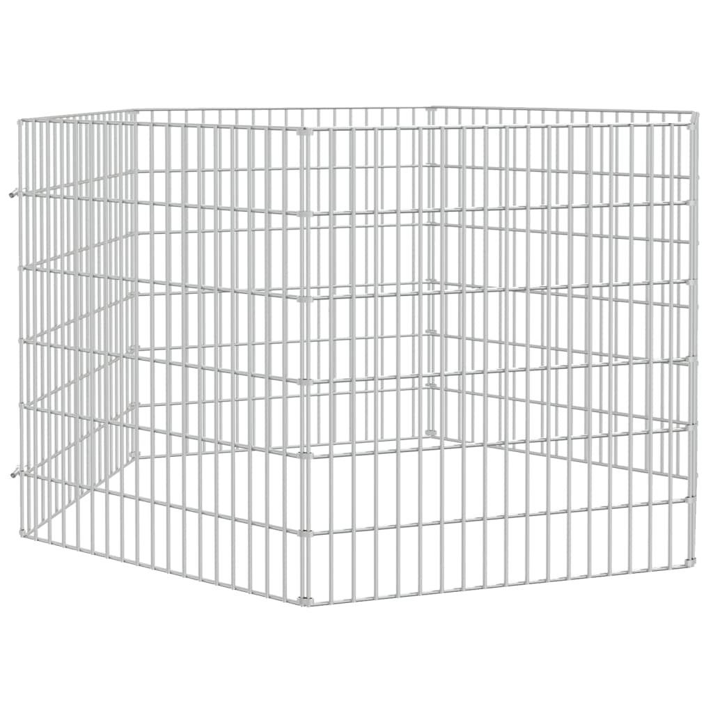 Cușcă pentru iepuri, 6 panouri, 54x60 cm, fier galvanizat - Lando