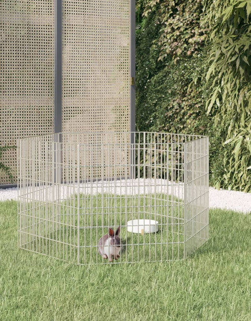 Загрузите изображение в средство просмотра галереи, Cușcă pentru iepuri, 6 panouri, 54x60 cm, fier galvanizat - Lando
