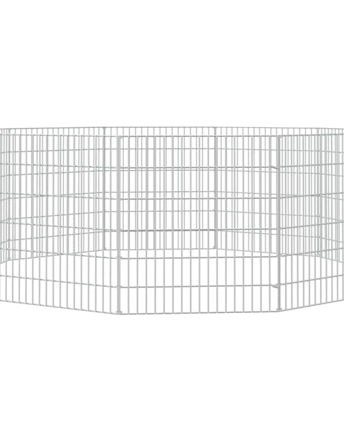 Încărcați imaginea în vizualizatorul Galerie, Cușcă pentru iepuri, 10 panouri, 54x60 cm, fier galvanizat - Lando
