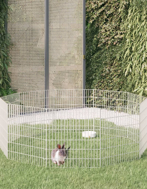 Încărcați imaginea în vizualizatorul Galerie, Cușcă pentru iepuri, 10 panouri, 54x60 cm, fier galvanizat - Lando
