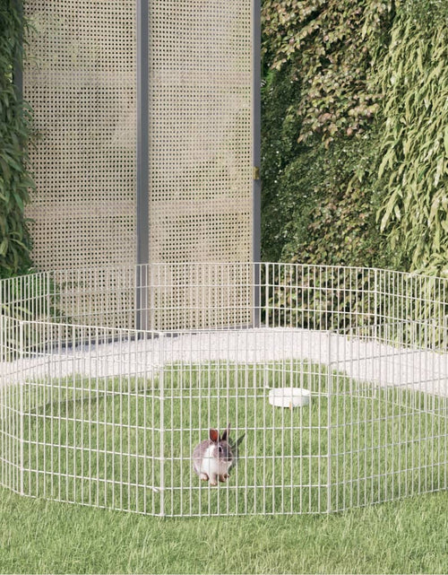 Загрузите изображение в средство просмотра галереи, Cușcă pentru iepuri, 12 panouri, 54x60 cm, fier galvanizat - Lando
