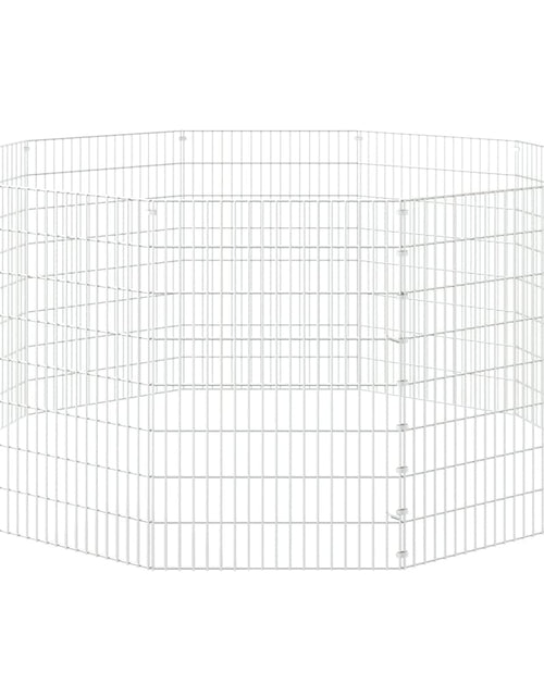 Încărcați imaginea în vizualizatorul Galerie, Cușcă pentru iepuri, 10 panouri, 54x80 cm, fier galvanizat - Lando

