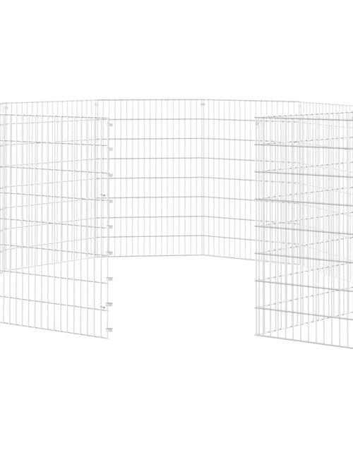 Încărcați imaginea în vizualizatorul Galerie, Cușcă pentru iepuri, 10 panouri, 54x80 cm, fier galvanizat - Lando

