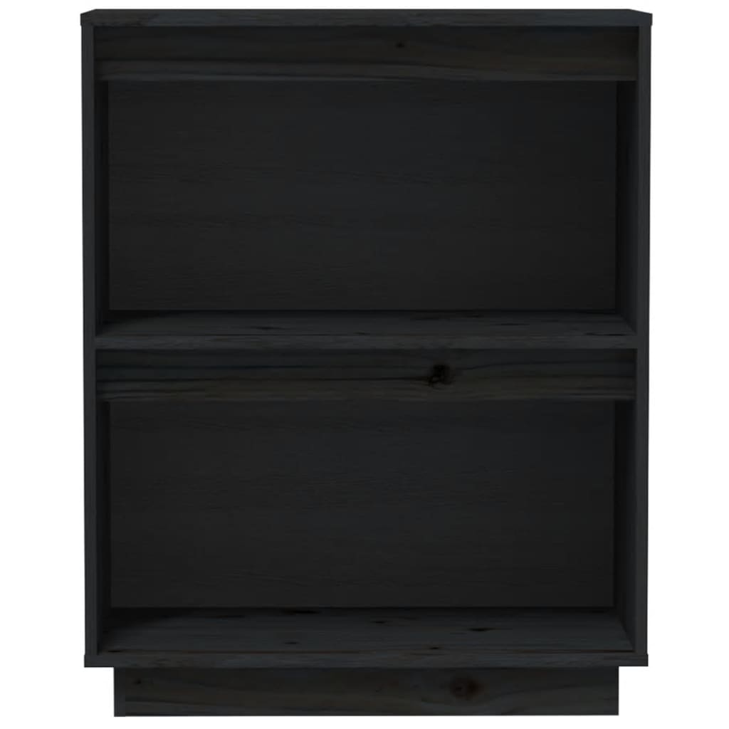 Dulap consolă, negru, 60x34x75 cm, lemn masiv de pin Lando - Lando