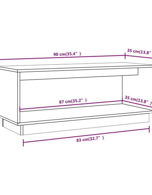 Загрузите изображение в средство просмотра галереи, Comodă TV, 90x35x35 cm, lemn masiv de pin Lando - Lando
