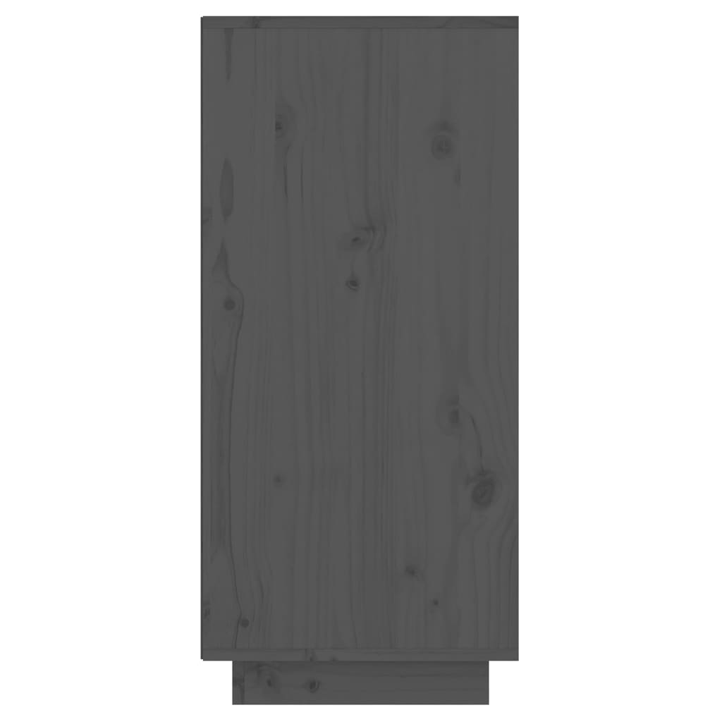 Dulap consolă, gri, 60x34x75 cm, lemn masiv de pin Lando - Lando