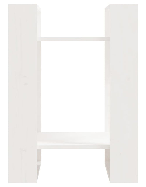 Загрузите изображение в средство просмотра галереи, Bibliotecă/Separator cameră, alb, 41x35x57 cm, lemn masiv pin Lando - Lando
