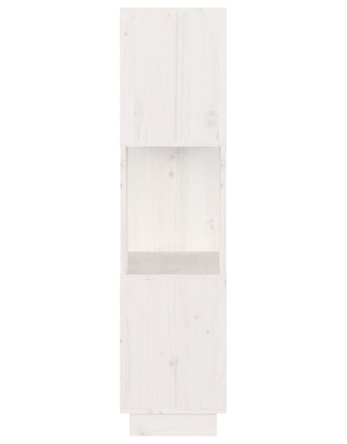 Încărcați imaginea în vizualizatorul Galerie, Bibliotecă/Separator cameră, alb, 51x25x101 cm lemn masiv pin Lando - Lando

