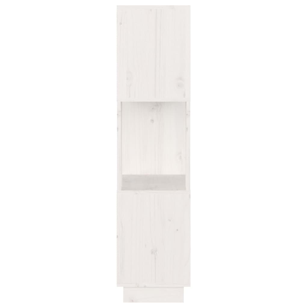 Bibliotecă/Separator cameră, alb, 51x25x101 cm lemn masiv pin Lando - Lando