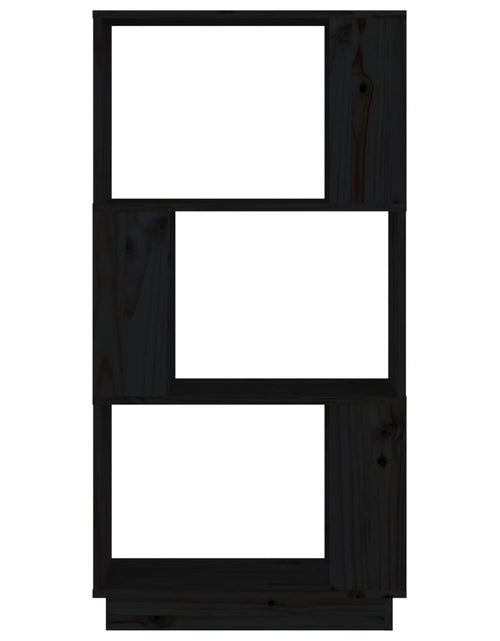 Загрузите изображение в средство просмотра галереи, Bibliotecă/Separator cameră, negru, 51x25x101 cm lemn masiv pin Lando - Lando
