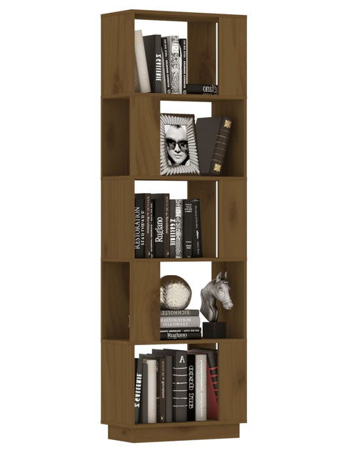 Загрузите изображение в средство просмотра галереи, Bibliotecă/Separator cameră maro miere, 51x25x163,5 cm lemn pin Lando - Lando
