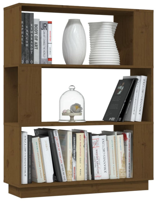 Încărcați imaginea în vizualizatorul Galerie, Bibliotecă/Separator cameră, maro miere, 80x25x101 cm, lemn Lando - Lando
