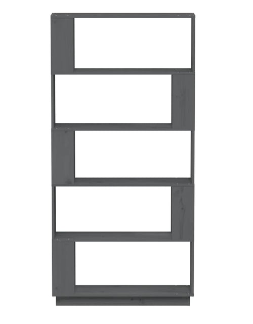 Загрузите изображение в средство просмотра галереи, Bibliotecă/Separator cameră, gri, 80x25x163,5 cm lemn masiv pin Lando - Lando
