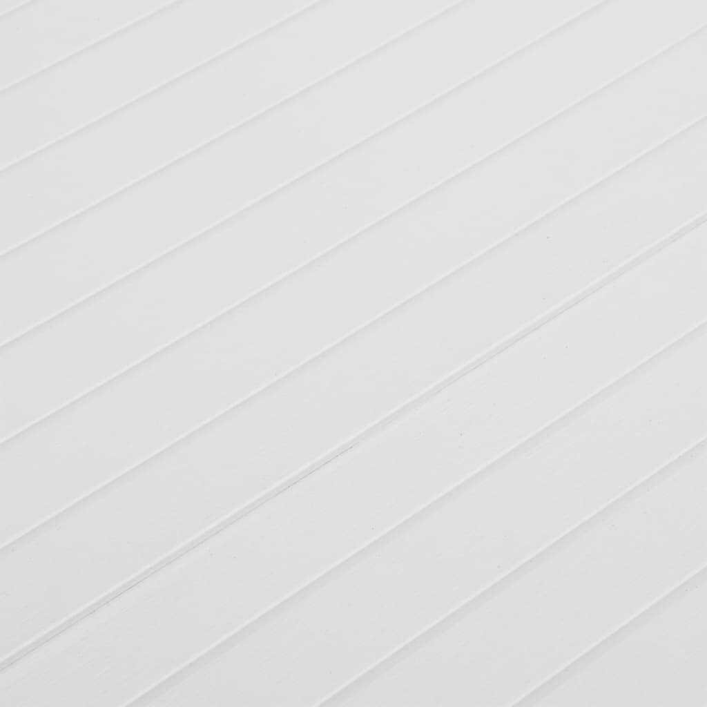 Masă de grădină, alb, 220x90x72 cm, PP - Lando
