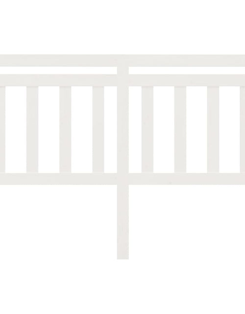 Загрузите изображение в средство просмотра галереи, Tăblie de pat, alb, 126x4x100 cm, lemn masiv de pin - Lando
