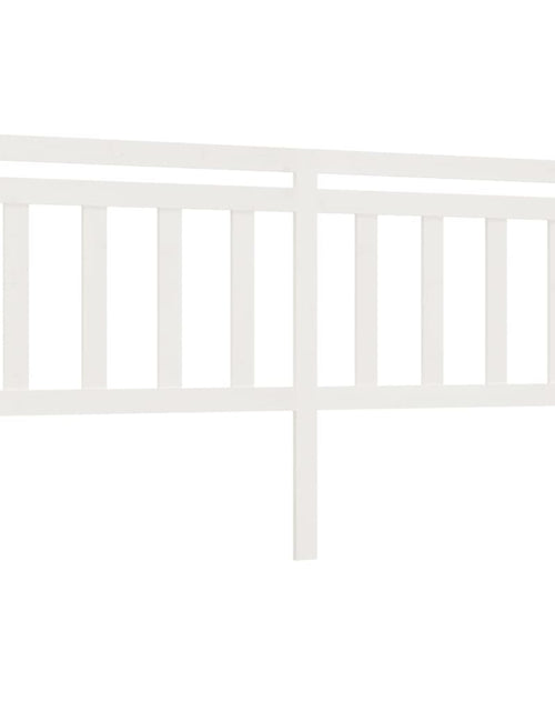 Загрузите изображение в средство просмотра галереи, Tăblie de pat, alb, 206x4x100 cm, lemn masiv de pin - Lando
