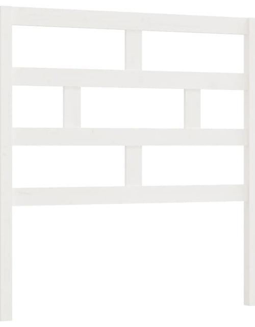 Загрузите изображение в средство просмотра галереи, Tăblie de pat, alb, 96x4x100 cm, lemn masiv de pin - Lando
