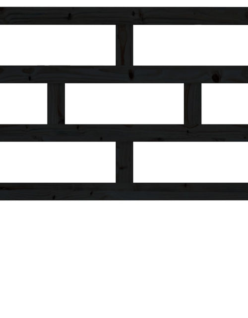 Încărcați imaginea în vizualizatorul Galerie, Tăblie de pat, negru, 96x4x100 cm, lemn masiv de pin - Lando
