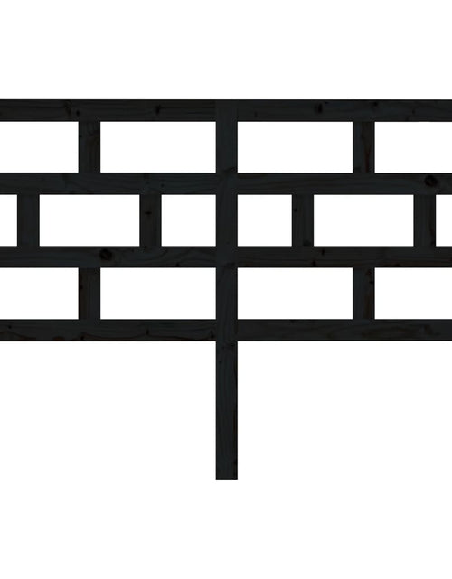 Încărcați imaginea în vizualizatorul Galerie, Tăblie de pat, negru, 141x4x100 cm, lemn masiv de pin - Lando
