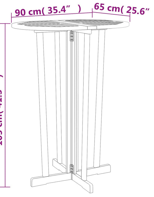 Încărcați imaginea în vizualizatorul Galerie, Set mobilier de bar pliabil, 5 piese, lemn masiv de tec - Lando
