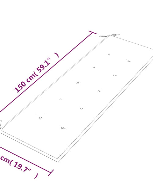 Încărcați imaginea în vizualizatorul Galerie, Bancă Batavia cu pernă bej, 150 cm, lemn masiv de tec - Lando
