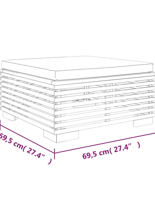 Încărcați imaginea în vizualizatorul Galerie, Set mobilier grădină cu perne, 8 piese, lemn masiv de tec - Lando
