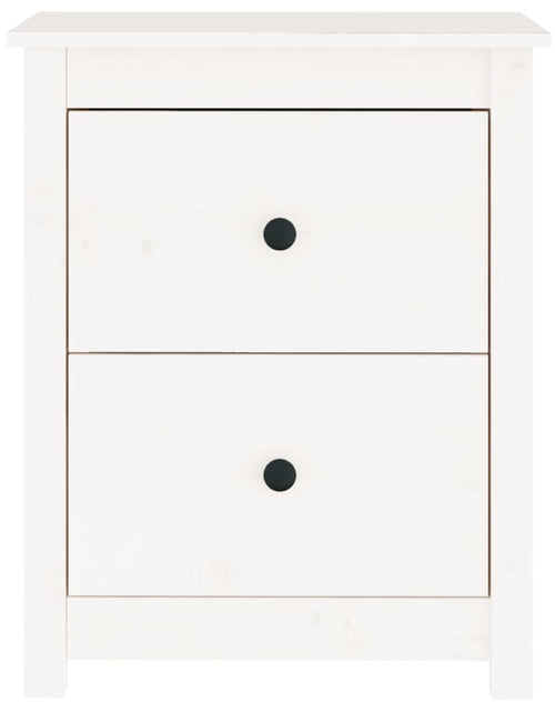 Încărcați imaginea în vizualizatorul Galerie, Noptieră, alb, 50x35x61,5 cm, lemn masiv de pin - Lando
