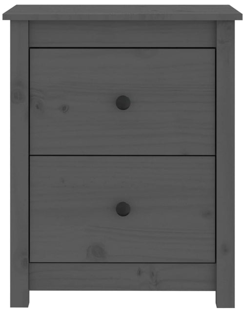 Încărcați imaginea în vizualizatorul Galerie, Noptiere, 2 buc., gri, 50x35x61,5 cm, lemn masiv de pin - Lando
