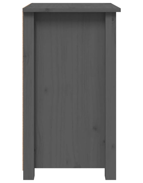 Încărcați imaginea în vizualizatorul Galerie, Noptieră, gri, 40x35x61,5 cm, lemn masiv de pin - Lando

