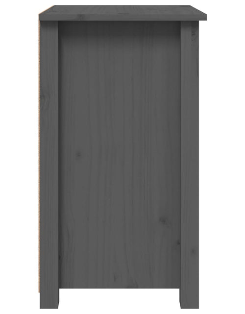 Încărcați imaginea în vizualizatorul Galerie, Noptiere, 2 buc., gri, 40x35x61,5 cm, lemn masiv de pin - Lando
